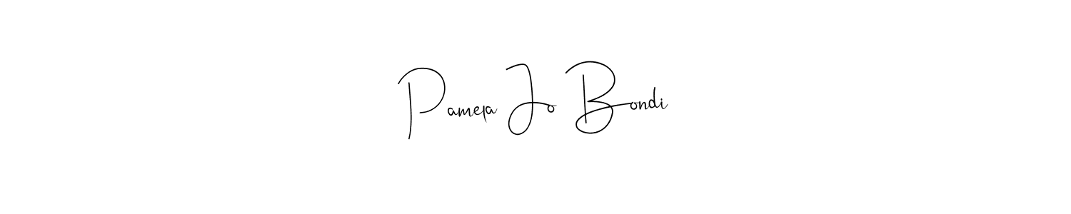 Once you've used our free online signature maker to create your best signature Andilay-7BmLP style, it's time to enjoy all of the benefits that Pamela Jo Bondi name signing documents. Pamela Jo Bondi signature style 4 images and pictures png