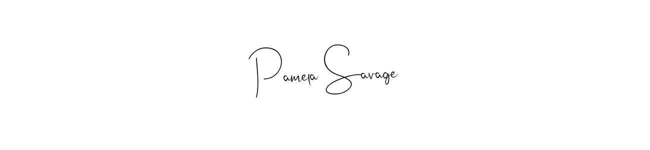 if you are searching for the best signature style for your name Pamela Savage. so please give up your signature search. here we have designed multiple signature styles  using Andilay-7BmLP. Pamela Savage signature style 4 images and pictures png
