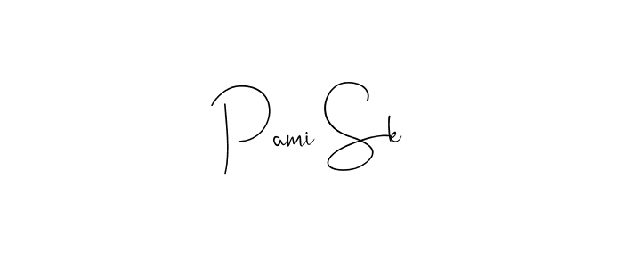 Pami Sk stylish signature style. Best Handwritten Sign (Andilay-7BmLP) for my name. Handwritten Signature Collection Ideas for my name Pami Sk. Pami Sk signature style 4 images and pictures png