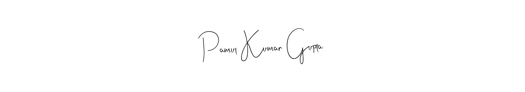 How to Draw Pamul Kumar Gupta signature style? Andilay-7BmLP is a latest design signature styles for name Pamul Kumar Gupta. Pamul Kumar Gupta signature style 4 images and pictures png