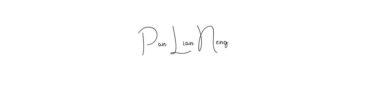 Also You can easily find your signature by using the search form. We will create Pan Lian Neng name handwritten signature images for you free of cost using Andilay-7BmLP sign style. Pan Lian Neng signature style 4 images and pictures png