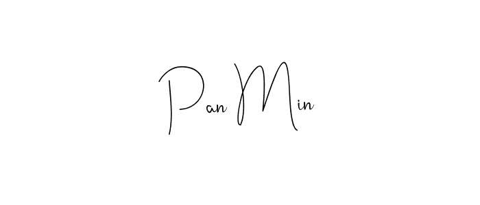 Design your own signature with our free online signature maker. With this signature software, you can create a handwritten (Andilay-7BmLP) signature for name Pan Min. Pan Min signature style 4 images and pictures png