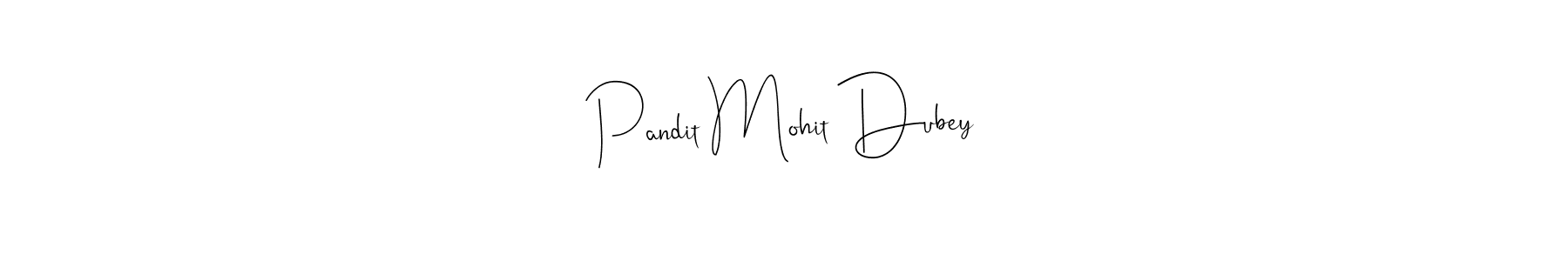 Also You can easily find your signature by using the search form. We will create Pandit Mohit Dubey name handwritten signature images for you free of cost using Andilay-7BmLP sign style. Pandit Mohit Dubey signature style 4 images and pictures png