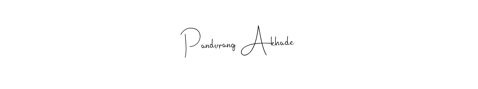 This is the best signature style for the Pandurang Akhade name. Also you like these signature font (Andilay-7BmLP). Mix name signature. Pandurang Akhade signature style 4 images and pictures png