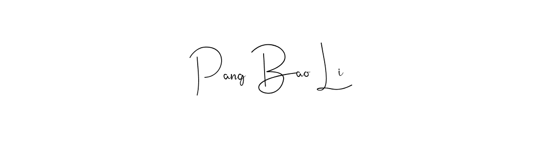 The best way (Andilay-7BmLP) to make a short signature is to pick only two or three words in your name. The name Pang Bao Li include a total of six letters. For converting this name. Pang Bao Li signature style 4 images and pictures png