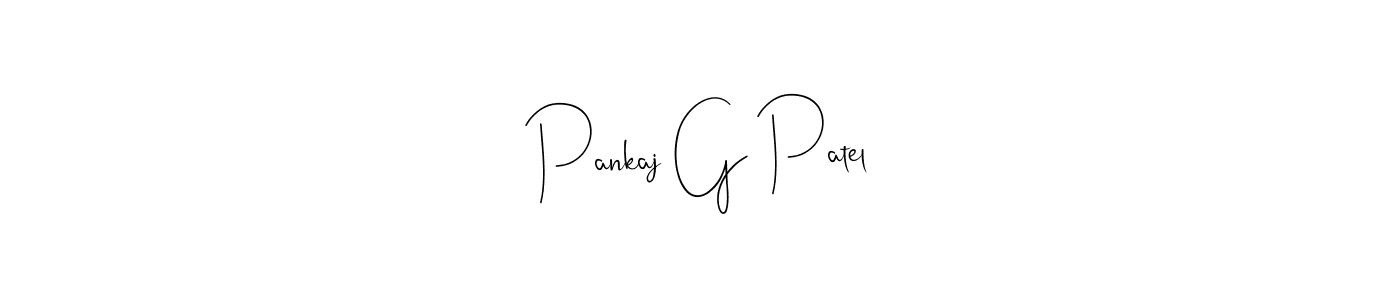 if you are searching for the best signature style for your name Pankaj G Patel. so please give up your signature search. here we have designed multiple signature styles  using Andilay-7BmLP. Pankaj G Patel signature style 4 images and pictures png