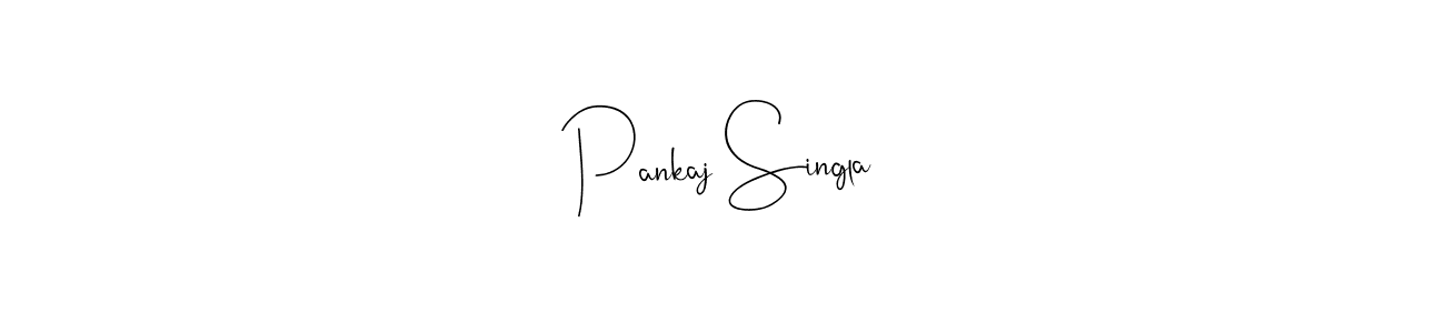 Andilay-7BmLP is a professional signature style that is perfect for those who want to add a touch of class to their signature. It is also a great choice for those who want to make their signature more unique. Get Pankaj Singla name to fancy signature for free. Pankaj Singla signature style 4 images and pictures png