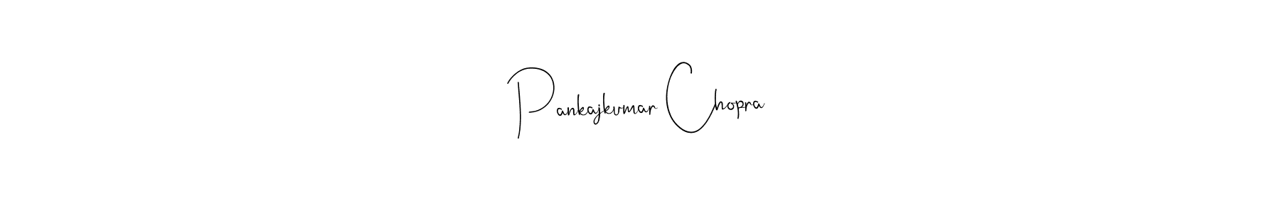 You should practise on your own different ways (Andilay-7BmLP) to write your name (Pankajkumar Chopra) in signature. don't let someone else do it for you. Pankajkumar Chopra signature style 4 images and pictures png