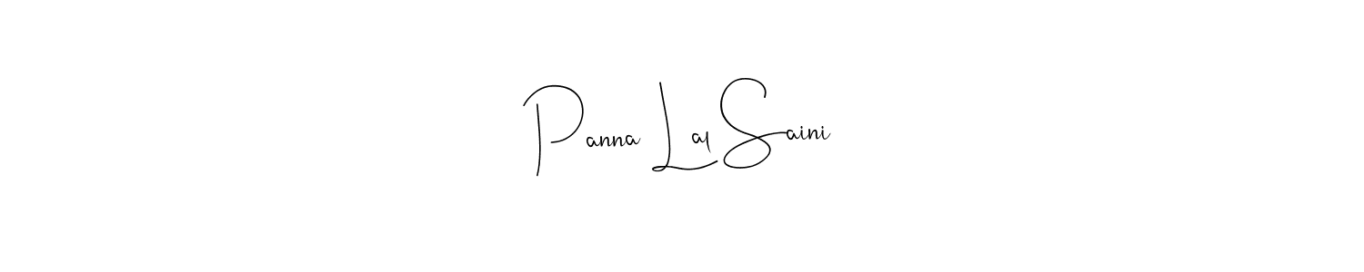 Make a beautiful signature design for name Panna Lal Saini. With this signature (Andilay-7BmLP) style, you can create a handwritten signature for free. Panna Lal Saini signature style 4 images and pictures png