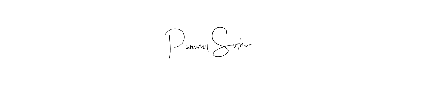 if you are searching for the best signature style for your name Panshul Suthar. so please give up your signature search. here we have designed multiple signature styles  using Andilay-7BmLP. Panshul Suthar signature style 4 images and pictures png