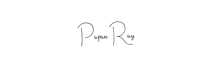 Create a beautiful signature design for name Papan Ray. With this signature (Andilay-7BmLP) fonts, you can make a handwritten signature for free. Papan Ray signature style 4 images and pictures png