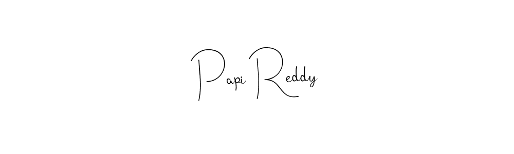 Also You can easily find your signature by using the search form. We will create Papi Reddy name handwritten signature images for you free of cost using Andilay-7BmLP sign style. Papi Reddy signature style 4 images and pictures png