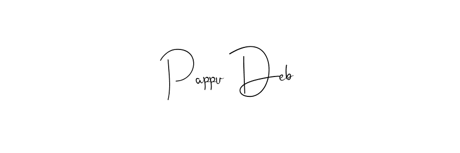 Use a signature maker to create a handwritten signature online. With this signature software, you can design (Andilay-7BmLP) your own signature for name Pappu Deb. Pappu Deb signature style 4 images and pictures png