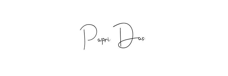 if you are searching for the best signature style for your name Papri Das. so please give up your signature search. here we have designed multiple signature styles  using Andilay-7BmLP. Papri Das signature style 4 images and pictures png