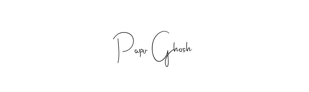 Also we have Papu Ghosh name is the best signature style. Create professional handwritten signature collection using Andilay-7BmLP autograph style. Papu Ghosh signature style 4 images and pictures png