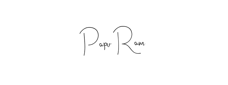 if you are searching for the best signature style for your name Papu Ram. so please give up your signature search. here we have designed multiple signature styles  using Andilay-7BmLP. Papu Ram signature style 4 images and pictures png