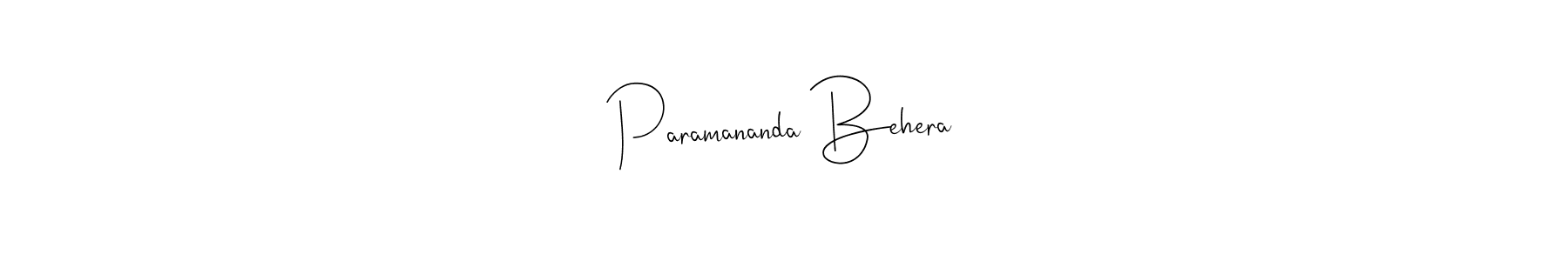 Use a signature maker to create a handwritten signature online. With this signature software, you can design (Andilay-7BmLP) your own signature for name Paramananda Behera. Paramananda Behera signature style 4 images and pictures png