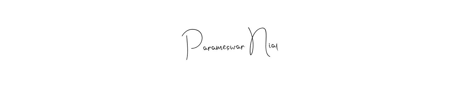 How to Draw Parameswar Nial signature style? Andilay-7BmLP is a latest design signature styles for name Parameswar Nial. Parameswar Nial signature style 4 images and pictures png