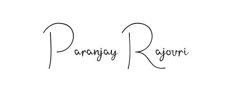 The Andilay-7BmLP font gives name Paranjay Rajouri a signature that looks effortless yet distinguished. Download high-res PNG instantly. Paranjay Rajouri signature style 4 images and pictures png