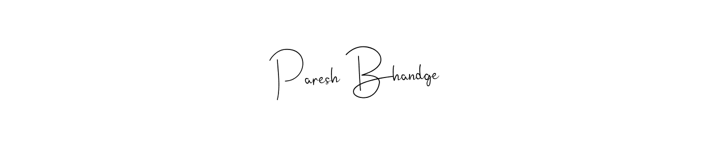 The best way (Andilay-7BmLP) to make a short signature is to pick only two or three words in your name. The name Paresh Bhandge include a total of six letters. For converting this name. Paresh Bhandge signature style 4 images and pictures png