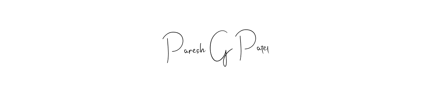 How to make Paresh G Patel signature? Andilay-7BmLP is a professional autograph style. Create handwritten signature for Paresh G Patel name. Paresh G Patel signature style 4 images and pictures png