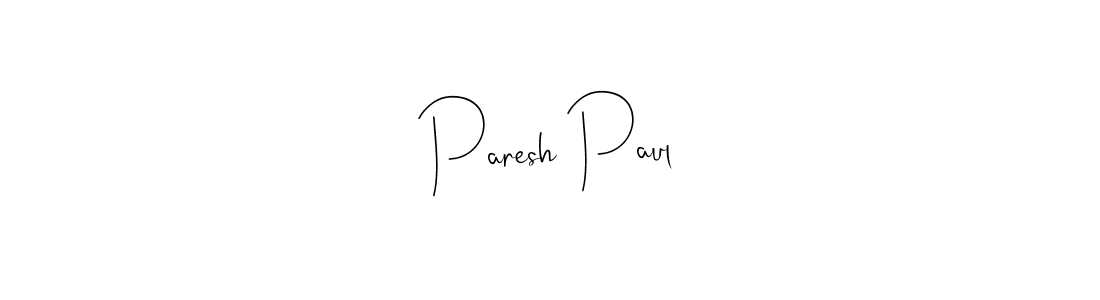 Also You can easily find your signature by using the search form. We will create Paresh Paul name handwritten signature images for you free of cost using Andilay-7BmLP sign style. Paresh Paul signature style 4 images and pictures png