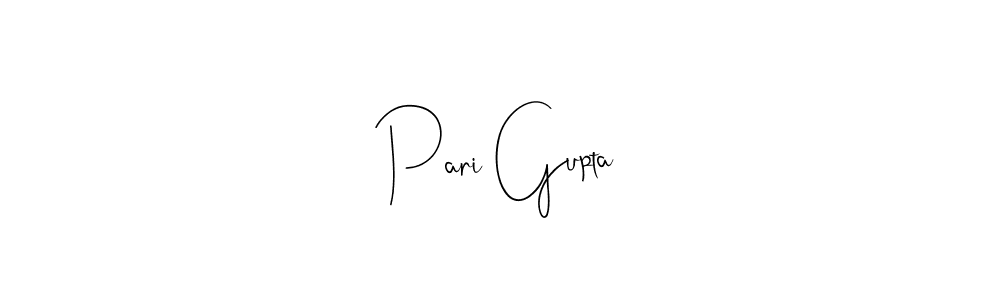 Pari Gupta stylish signature style. Best Handwritten Sign (Andilay-7BmLP) for my name. Handwritten Signature Collection Ideas for my name Pari Gupta. Pari Gupta signature style 4 images and pictures png