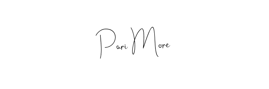 Make a beautiful signature design for name Pari More. With this signature (Andilay-7BmLP) style, you can create a handwritten signature for free. Pari More signature style 4 images and pictures png