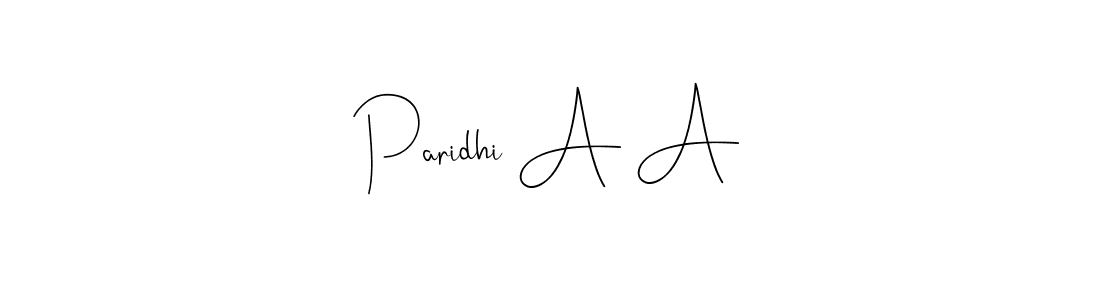 Similarly Andilay-7BmLP is the best handwritten signature design. Signature creator online .You can use it as an online autograph creator for name Paridhi A A. Paridhi A A signature style 4 images and pictures png