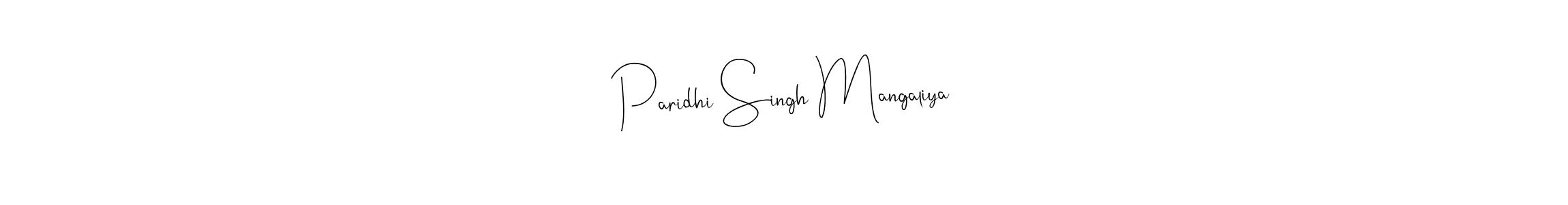 Once you've used our free online signature maker to create your best signature Andilay-7BmLP style, it's time to enjoy all of the benefits that Paridhi Singh Mangaliya name signing documents. Paridhi Singh Mangaliya signature style 4 images and pictures png