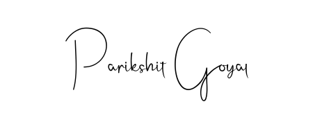 Designed for modern professionals: Parikshit Goyal name signature crafted with Andilay-7BmLP script. Ready for digital PDF workflows. Parikshit Goyal signature style 4 images and pictures png