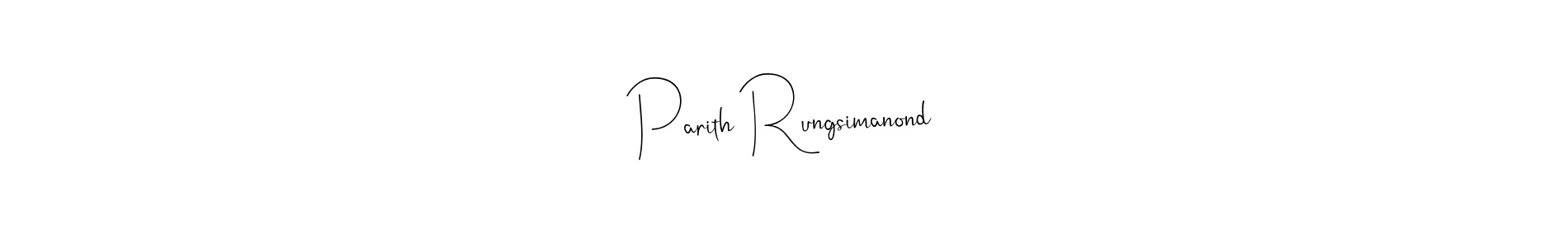 if you are searching for the best signature style for your name Parith Rungsimanond. so please give up your signature search. here we have designed multiple signature styles  using Andilay-7BmLP. Parith Rungsimanond signature style 4 images and pictures png