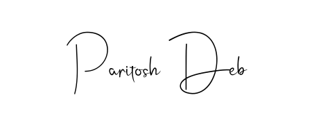 Make a beautiful signature design for name Paritosh Deb. Use this online signature maker to create a handwritten signature for free. Paritosh Deb signature style 4 images and pictures png