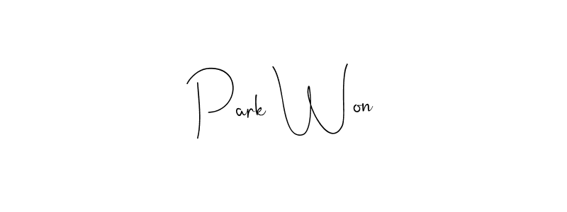 if you are searching for the best signature style for your name Park Won. so please give up your signature search. here we have designed multiple signature styles  using Andilay-7BmLP. Park Won signature style 4 images and pictures png