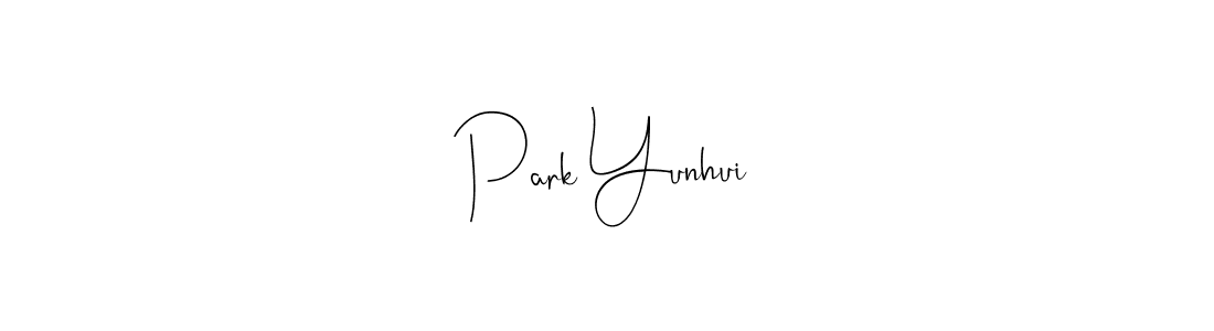 Design your own signature with our free online signature maker. With this signature software, you can create a handwritten (Andilay-7BmLP) signature for name Park Yunhui. Park Yunhui signature style 4 images and pictures png