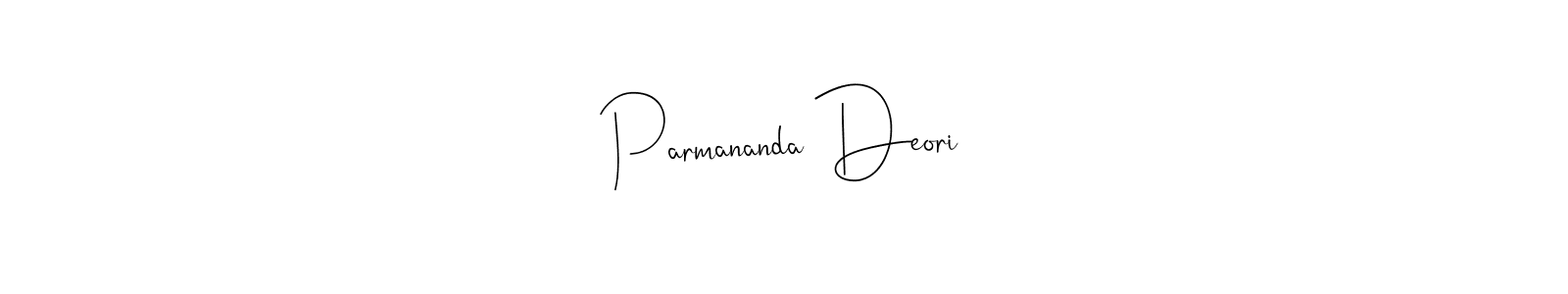 Use a signature maker to create a handwritten signature online. With this signature software, you can design (Andilay-7BmLP) your own signature for name Parmananda Deori. Parmananda Deori signature style 4 images and pictures png