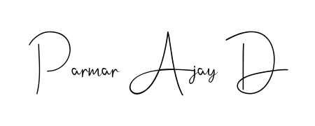 Try this chic Parmar Ajay D handwritten sign style. Using Andilay-7BmLP font elements, it gives your name a sleek, memorable identity. Parmar Ajay D signature style 4 images and pictures png