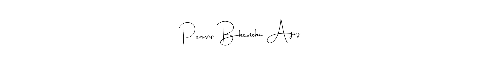 You can use this online signature creator to create a handwritten signature for the name Parmar Bhavisha Ajay. This is the best online autograph maker. Parmar Bhavisha Ajay signature style 4 images and pictures png