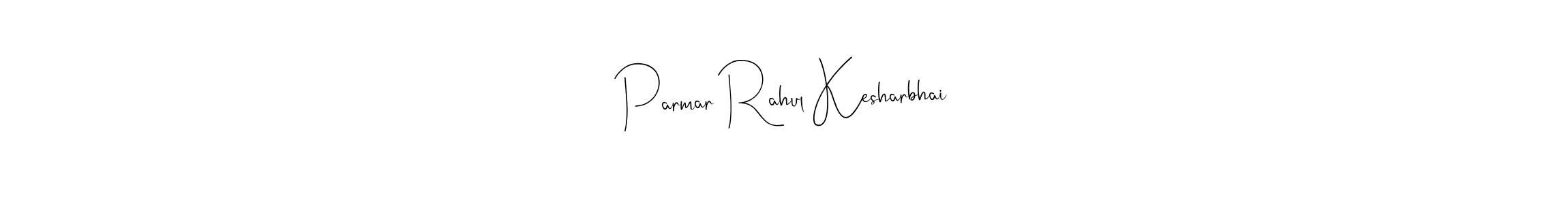 Andilay-7BmLP is a professional signature style that is perfect for those who want to add a touch of class to their signature. It is also a great choice for those who want to make their signature more unique. Get Parmar Rahul Kesharbhai name to fancy signature for free. Parmar Rahul Kesharbhai signature style 4 images and pictures png