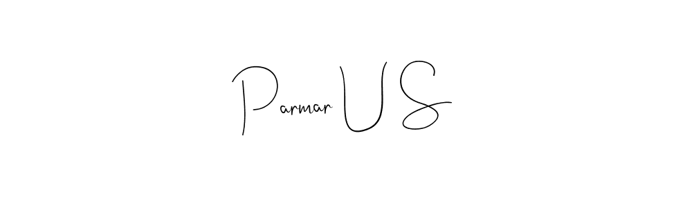 The best way (Andilay-7BmLP) to make a short signature is to pick only two or three words in your name. The name Parmar U S include a total of six letters. For converting this name. Parmar U S signature style 4 images and pictures png