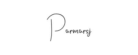 Looking for an artistic signature for Parmarsj? The Andilay-7BmLP calligraphy style gives a sophisticated flow suitable for business cards and emails. Parmarsj signature style 4 images and pictures png