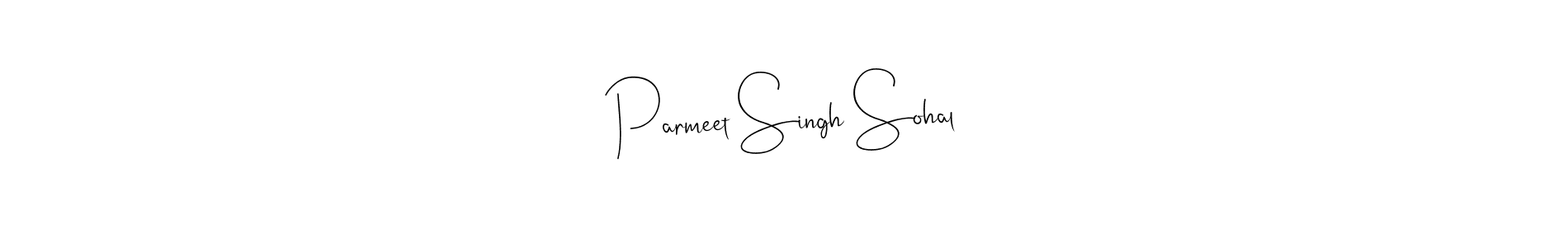 Use a signature maker to create a handwritten signature online. With this signature software, you can design (Andilay-7BmLP) your own signature for name Parmeet Singh Sohal. Parmeet Singh Sohal signature style 4 images and pictures png