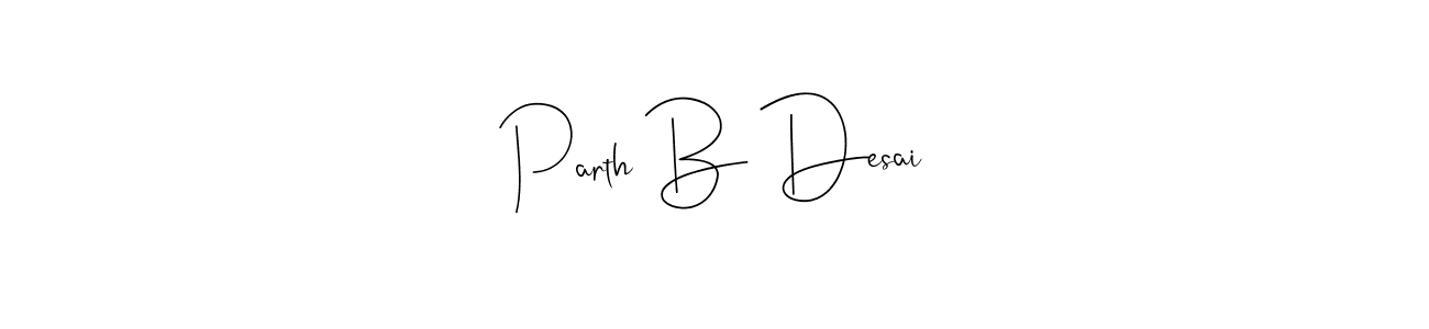 Best and Professional Signature Style for Parth B Desai. Andilay-7BmLP Best Signature Style Collection. Parth B Desai signature style 4 images and pictures png