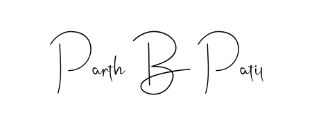 Use a signature maker to create a handwritten signature online. With this signature software, you can design (Andilay-7BmLP) your own signature for name Parth B Patil. Parth B Patil signature style 4 images and pictures png