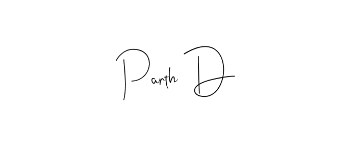 This is the best signature style for the Parth D name. Also you like these signature font (Andilay-7BmLP). Mix name signature. Parth D signature style 4 images and pictures png