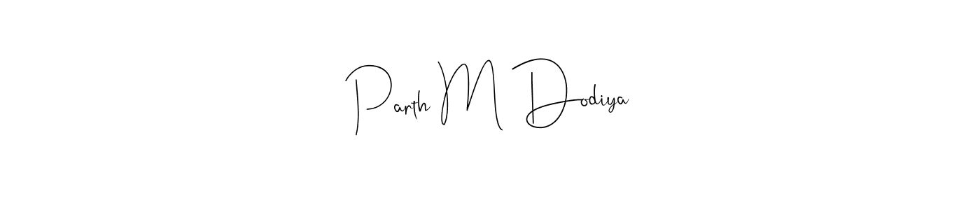 How to Draw Parth M Dodiya signature style? Andilay-7BmLP is a latest design signature styles for name Parth M Dodiya. Parth M Dodiya signature style 4 images and pictures png