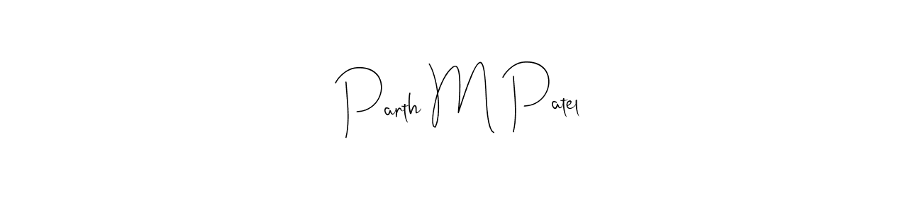 The best way (Andilay-7BmLP) to make a short signature is to pick only two or three words in your name. The name Parth M Patel include a total of six letters. For converting this name. Parth M Patel signature style 4 images and pictures png