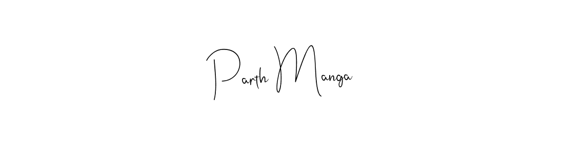 Design your own signature with our free online signature maker. With this signature software, you can create a handwritten (Andilay-7BmLP) signature for name Parth Manga. Parth Manga signature style 4 images and pictures png