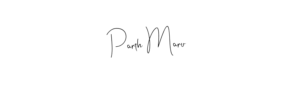 Andilay-7BmLP is a professional signature style that is perfect for those who want to add a touch of class to their signature. It is also a great choice for those who want to make their signature more unique. Get Parth Maru name to fancy signature for free. Parth Maru signature style 4 images and pictures png