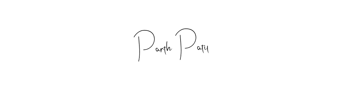 if you are searching for the best signature style for your name Parth Patil. so please give up your signature search. here we have designed multiple signature styles  using Andilay-7BmLP. Parth Patil signature style 4 images and pictures png